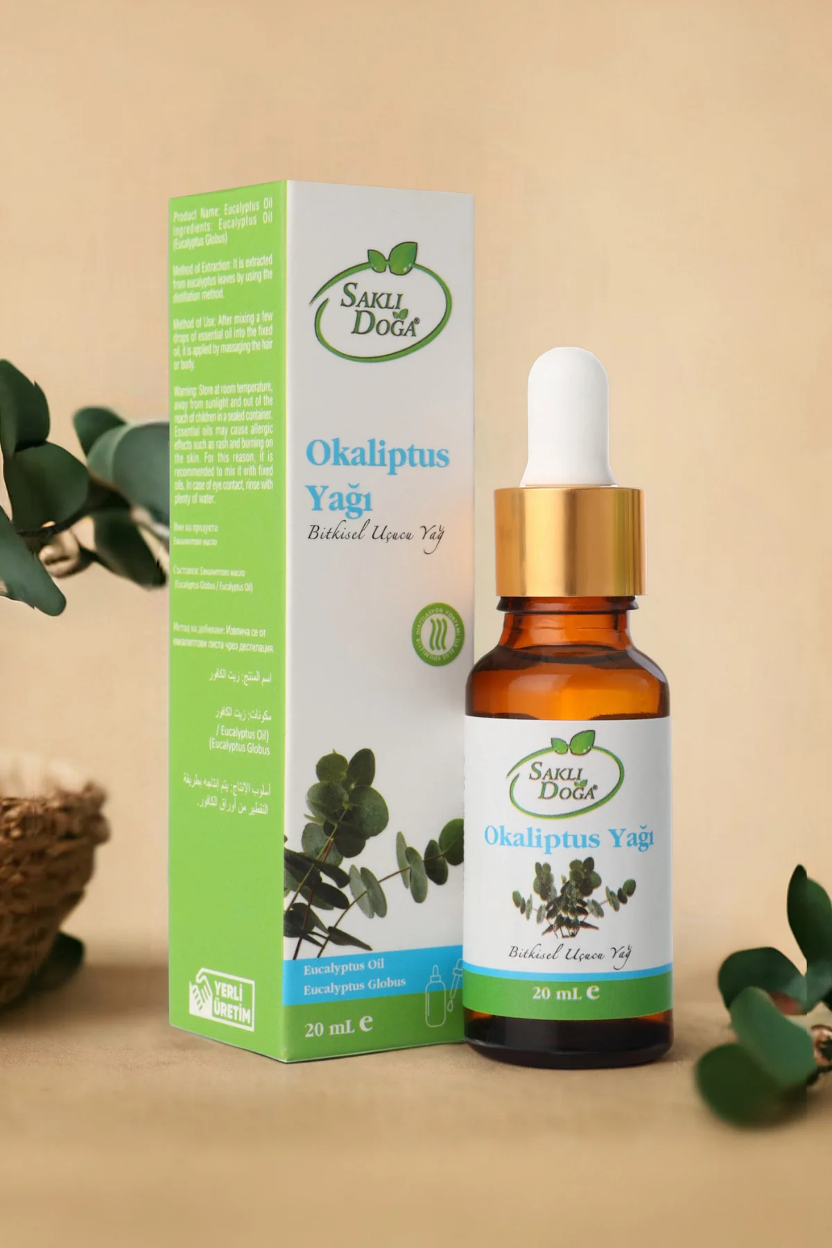 Saklı Doğa Okaliptus Yağı - %100 Doğal ve Katkısız Bitkisel Uçucu Yağ 20 ml