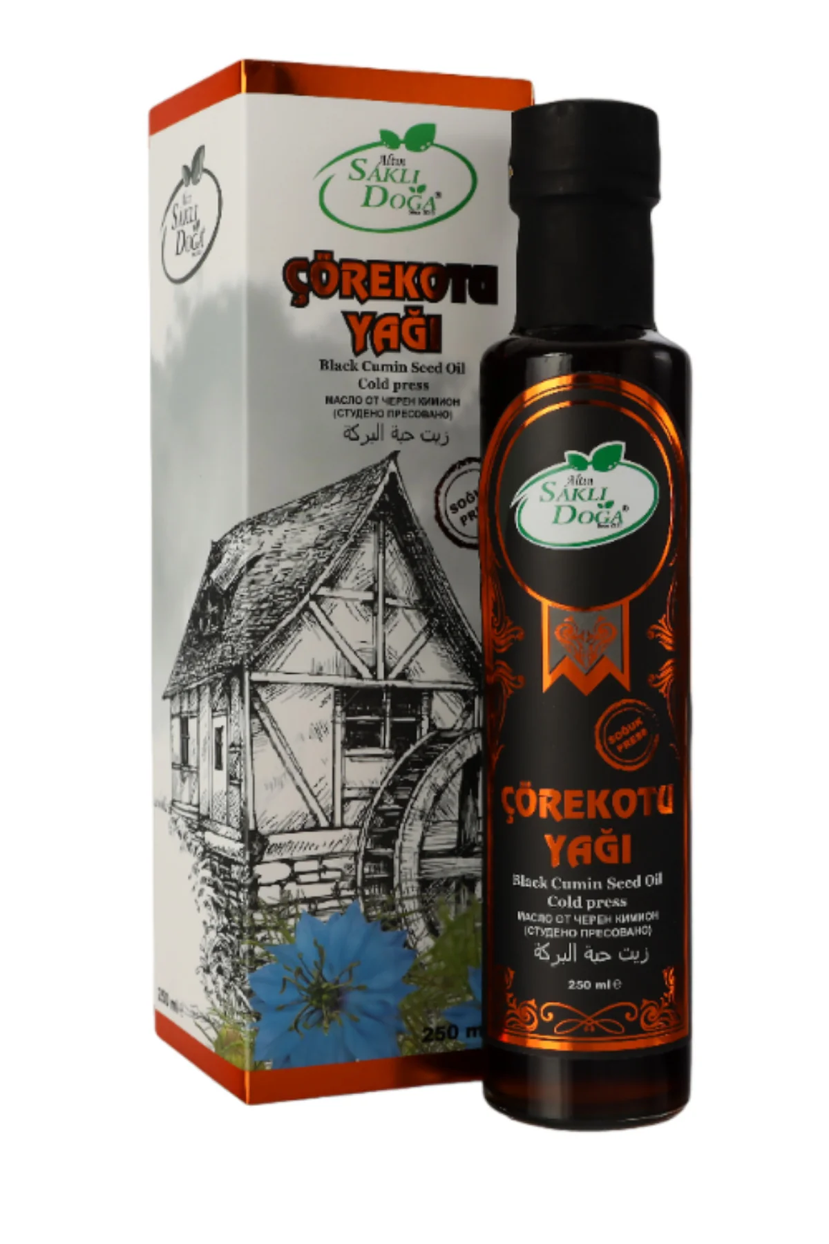 Altın Saklı Doğa Çörek Otu Yağı | Soğuk Pres (250 ml)