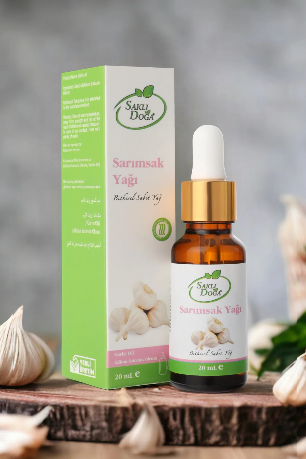 Saklı Doğa Sarımsak Yağı (Maserasyon) - %100 Doğal ve Katkısız 20 ml